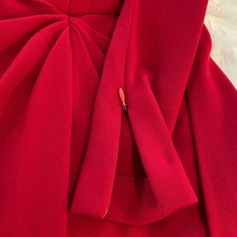 Givenchy Couture Vintage Red Audrey Hepburn Dress S - Picture 5 of 16